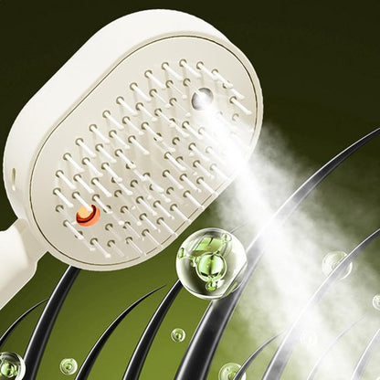 Steam Brush | Rechargeable Detangling Tool with Oil