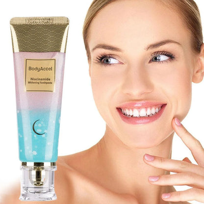 BodyAccel Niacinamide Whitening Toothpaste – Stain & Enamel Care, Fresh Mint