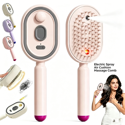 Steam Brush | Rechargeable Detangling Tool with Oil