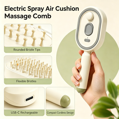 Steam Brush | Rechargeable Detangling Tool with Oil